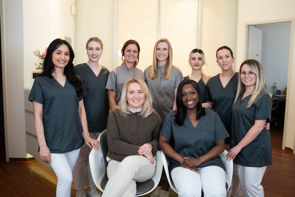 Teamaufnahme bei Dr. Beckmann und Dr. Korte in Köln