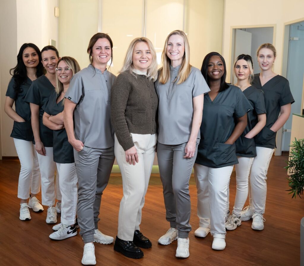 Teamaufnahme bei Dr. Beckmann und Dr. Korte in Köln